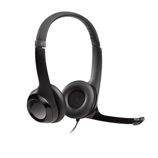 Logitech H390 Wired Headset w/ Noise-Cancelling Microphone USB In-Line Controls PC/Mac/Laptop(981-000406)