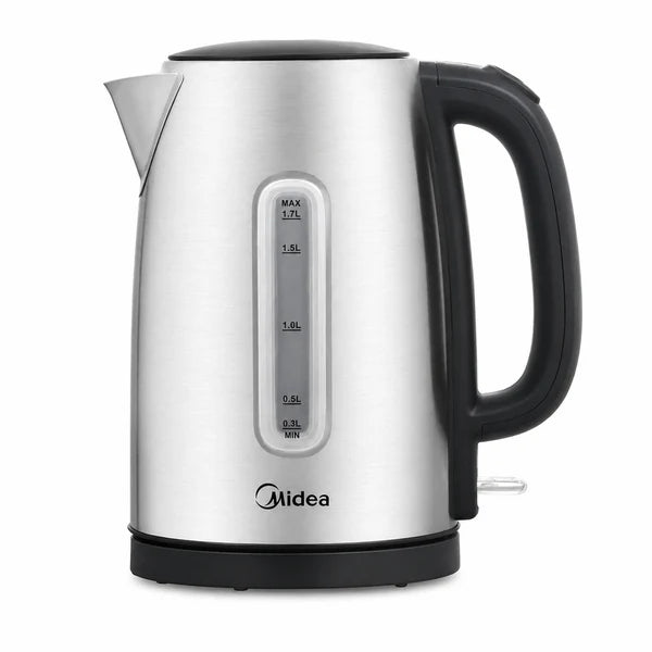 Midea 1.7L Kettle Stainless Steel with Big Water Window - (MK-17S40A2)