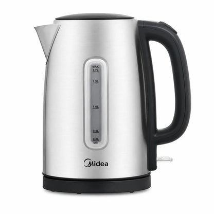 Midea 1.7L Kettle Stainless Steel with Big Water Window - (MK-17S40A2)