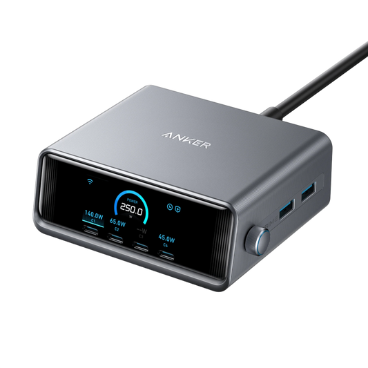 Anker Prime – 250W Fast Desktop Charger with 6 Ports