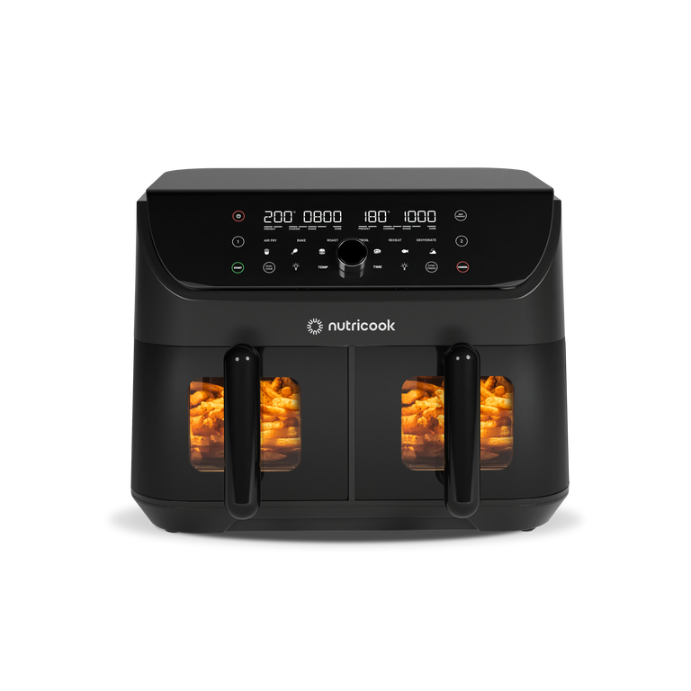 Nutricook NC-AFD185V Duo 2 Vision Air Fryer – 8.5L with two independent capacities