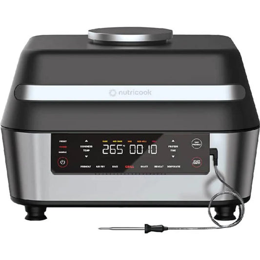 NUTRICOOK Smart Indoor Grill & Air Fryer XL