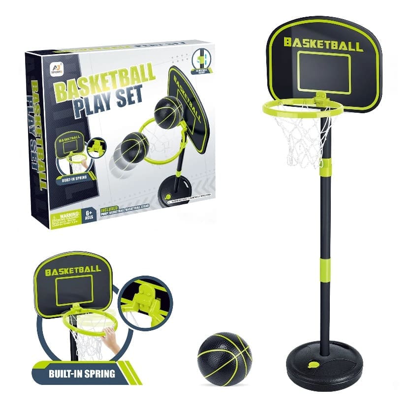 Aojie Sport Basketball Set for Kids - Adjustable Height