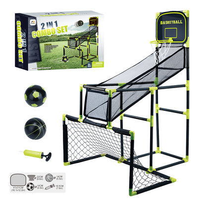 Aojie Sport – 2 In 1 Combo Set (Basketball, Soccer Set) - Ages 6+