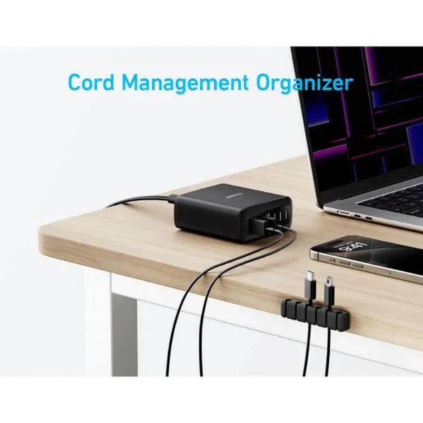 Anker 112W 6 Port GaN Charger - Black