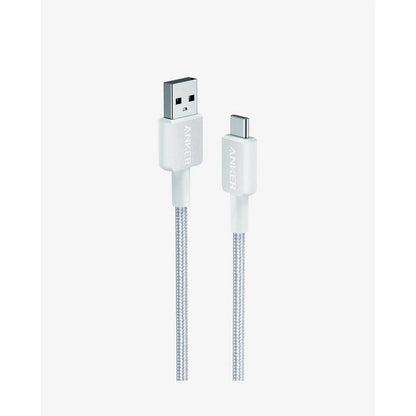 Anker 322 USB A to USB C Cable Braided 3ft - White