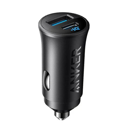 Anker USB C Car Charger 30W Fast & Safe Dual Charging - Black