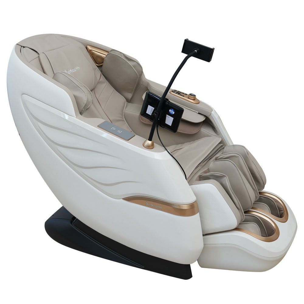 BeHealth FlyLux Massage Chair (Brown/Off White)