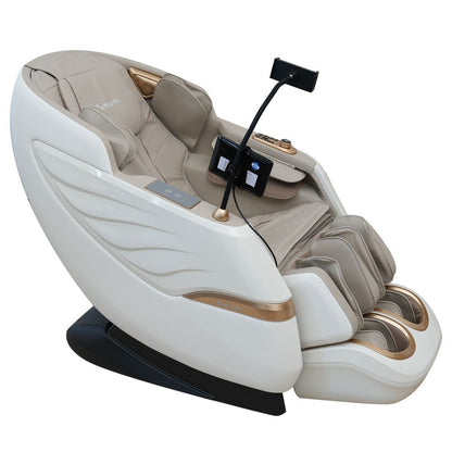 BeHealth FlyLux Massage Chair (Brown/Off White)