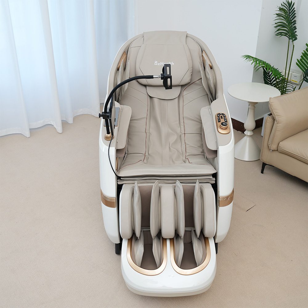 BeHealth FlyLux Massage Chair (Brown/Off White)