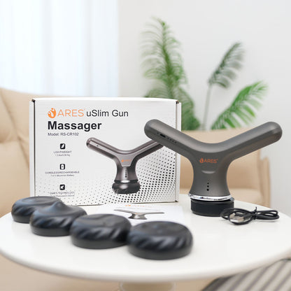 ARES uSlim 2in1 Gun Massager and Cellulite Remover (Gray)