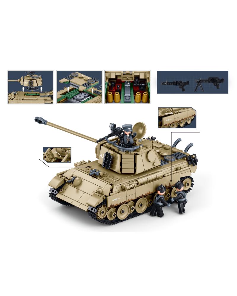 SLUBAN Panther G Tank Building Blocks Set 1:35 – 873 Pieces