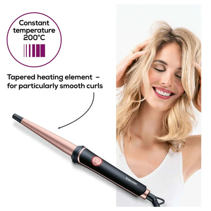 Beurer HT 53 Ceramic Keratin Hair Curling Iron for Perfect Curls