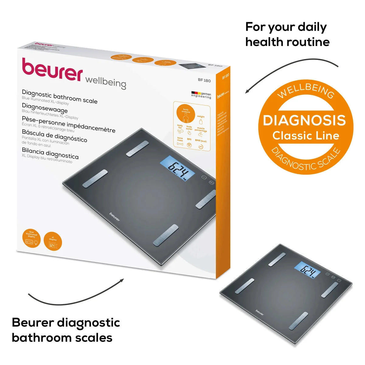 Beurer Diagnostic Bathroom Scale Bf 180
