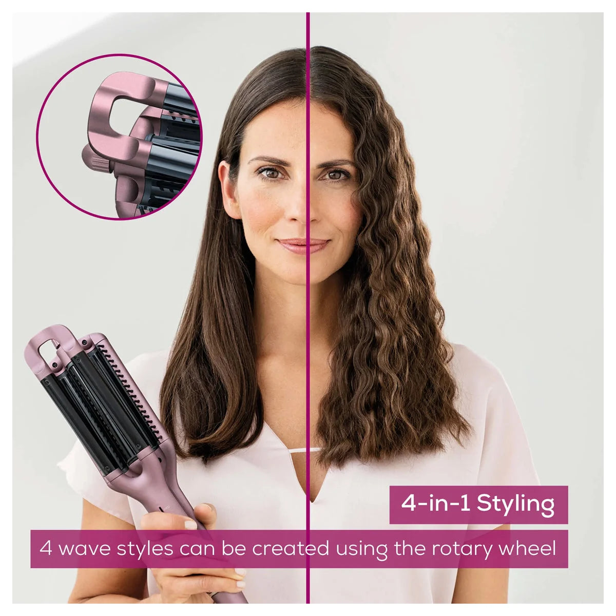 Beurer HT 65 Wave Styler 4-in-1 Curling Tool with Ceramic Coating