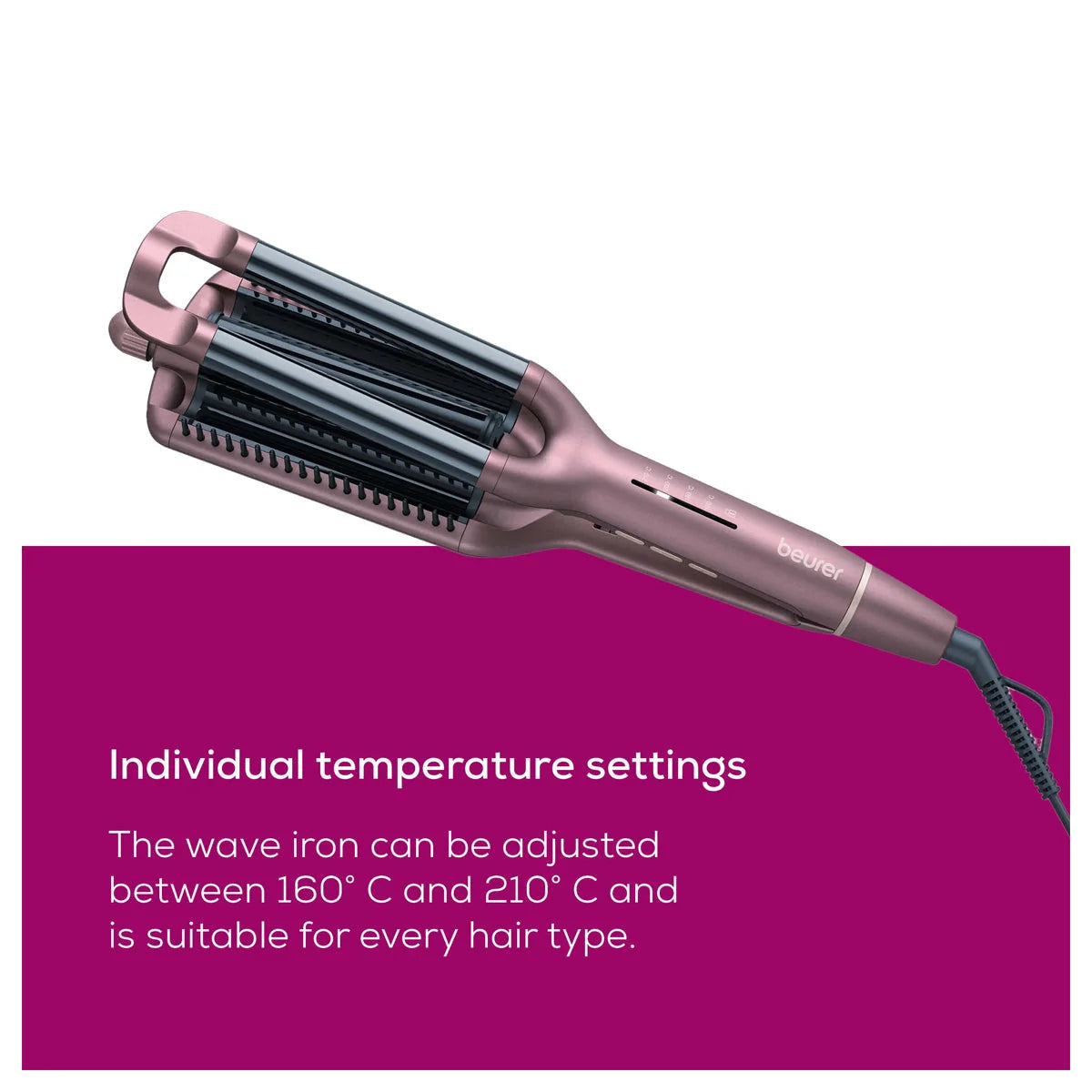Beurer HT 65 Wave Styler 4-in-1 Curling Tool with Ceramic Coating