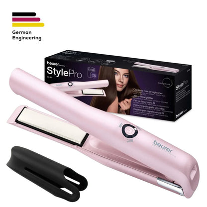 Beurer HS 20 Cordless Hair Straightener Travel Friendly & Rechargeable