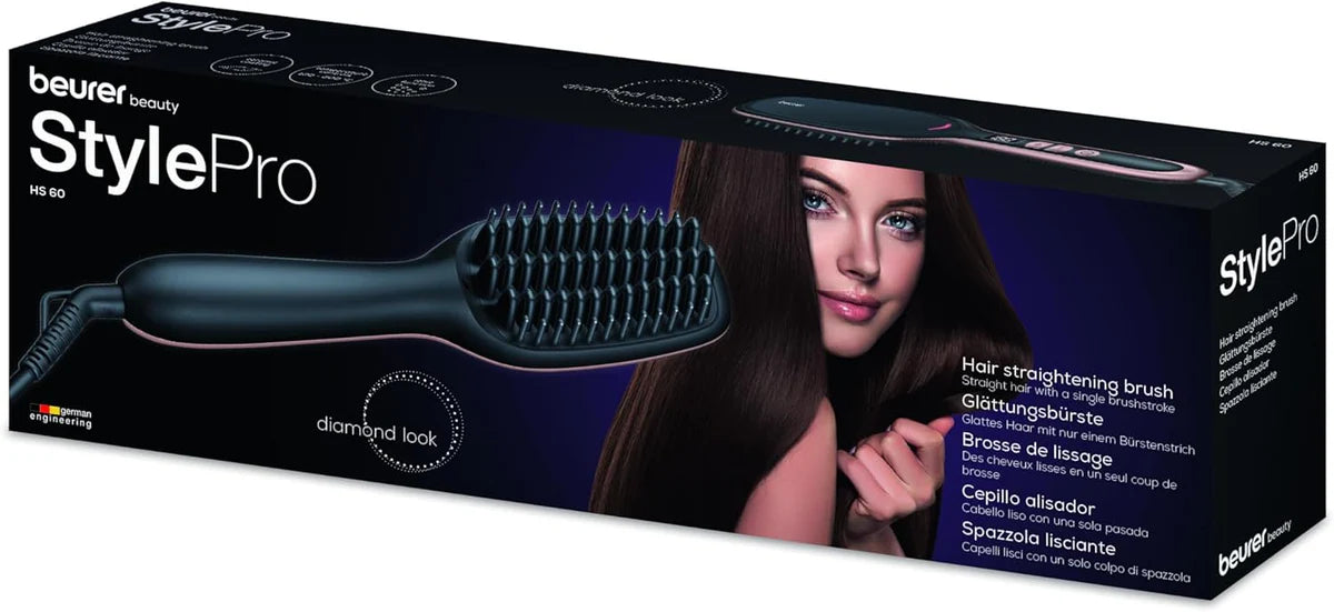 Beurer HS 60 Hair Straightener Brush Ionic & Ceramic Coating