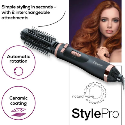 Beurer HT 80 Rotating Hot Air Brush 1000W Ionic & Ceramic