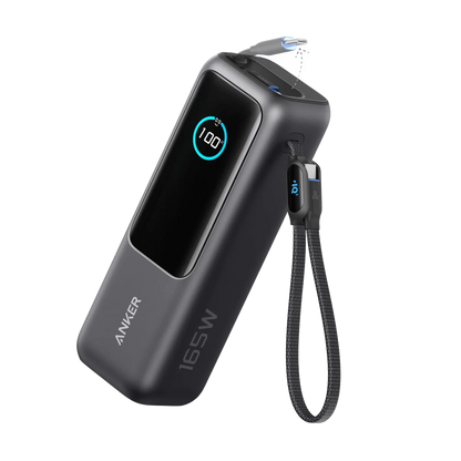 Anker 165W Power Bank | 25,000mAh USB-C Laptop Charger - Black