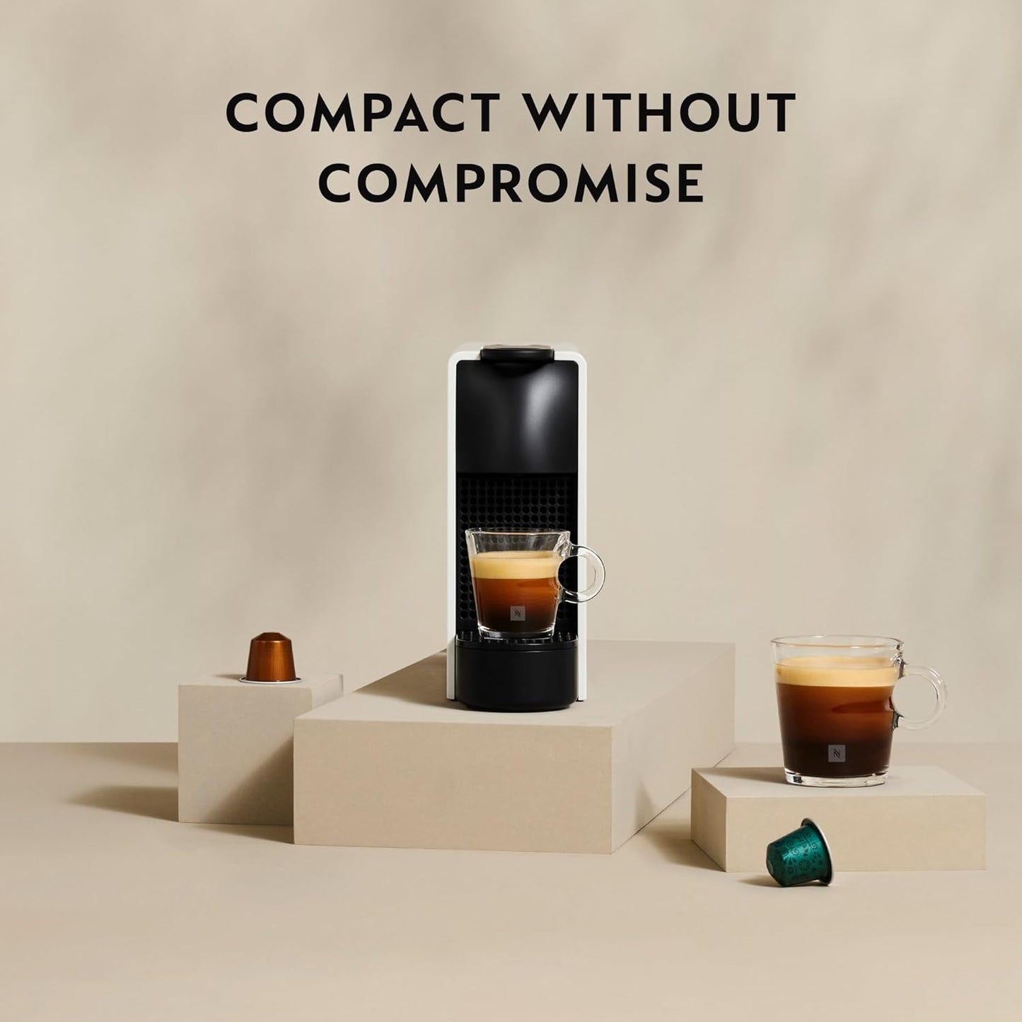 Nespresso Essenza Mini coffee machine by Nespresso, Grey