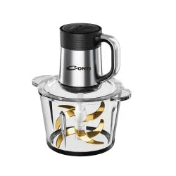 Conti Food Chopper 3L Glass Bowl, 500W Copper Motor & Blades, CH 35001 GL