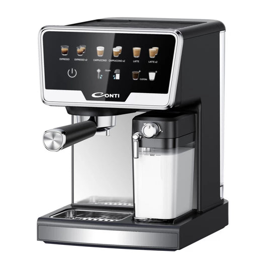 Conti CM 3034 BS Filter Coffee Maker with Integrated Grinder Black 12 Cup Automatic Drip Coffee Machine Perfect for Home or Office Use Easy to Clean and Operate