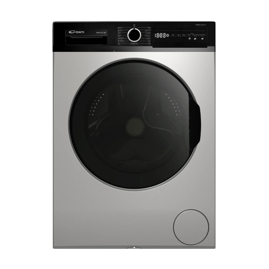 Conti Washing Machine 8K 1200 Cycle A+++ Titanium Black