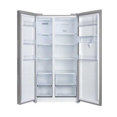 CHiQ Side by Side Refrigerator 525 Liter A+ - Silver CSS680NPSK5