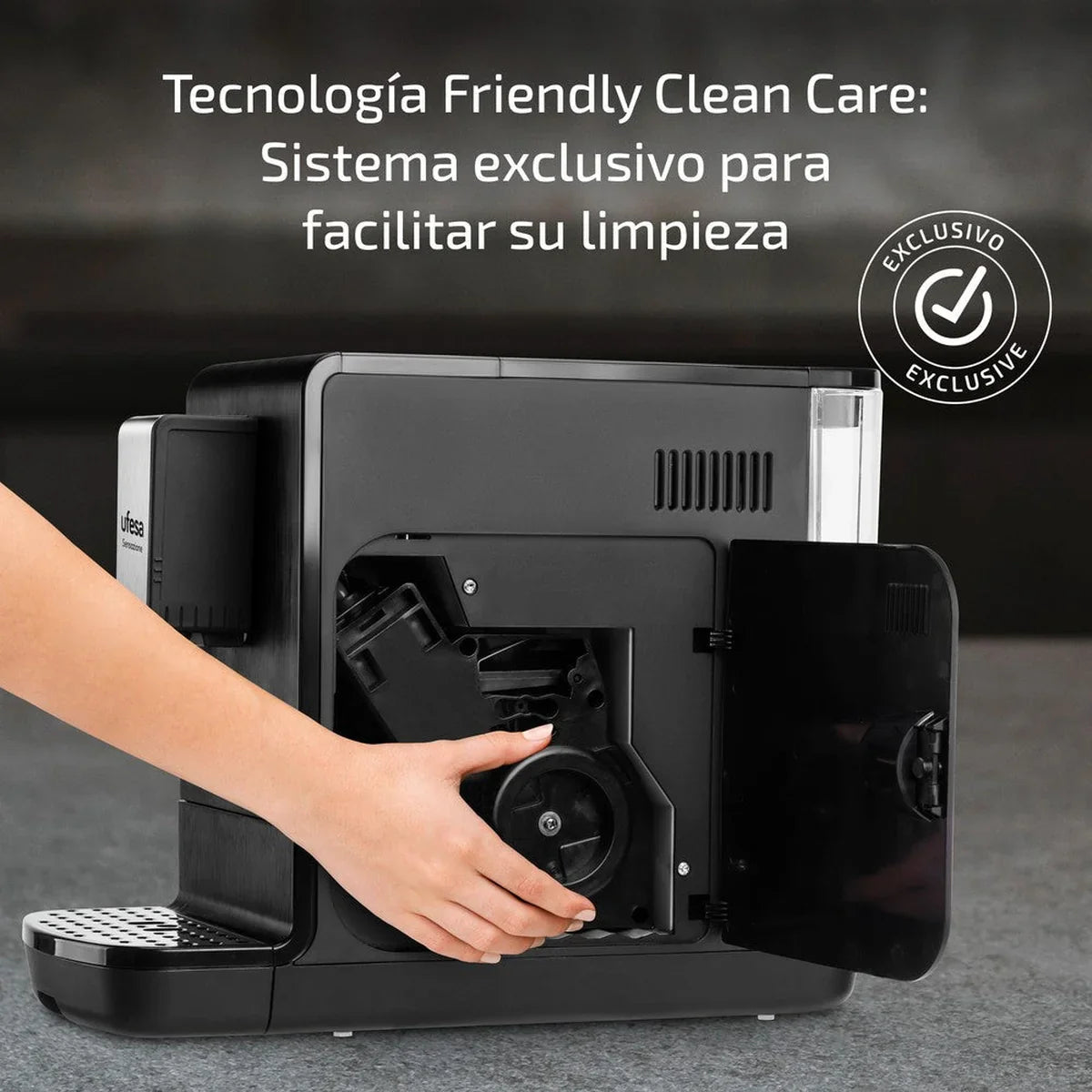 Ufesa Sensazione Super-Automatic Coffee Maker for Beans & Ground Coffee
