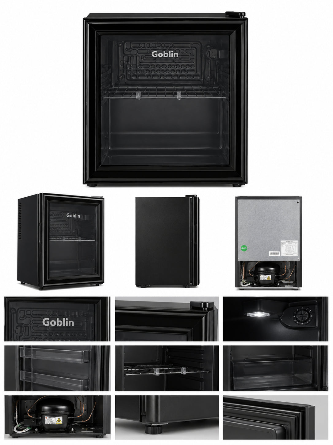 Goblin Mini Refrigerator 52 Liter Single Door Black – GOB-52G-BK