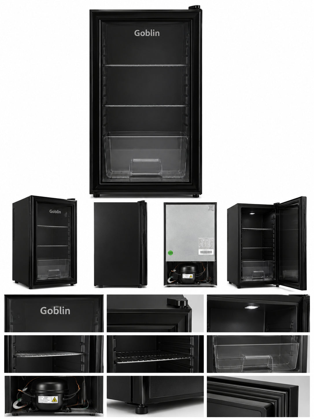 Goblin Mini Refrigerator 95 Liter Single Door Black – GOB-M95G-BK