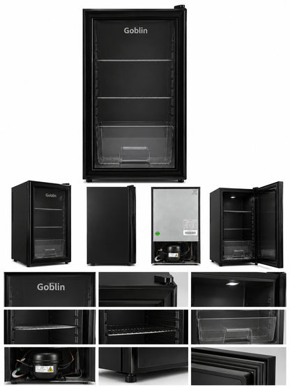 Goblin Mini Refrigerator 95 Liter Single Door Black – GOB-M95G-BK