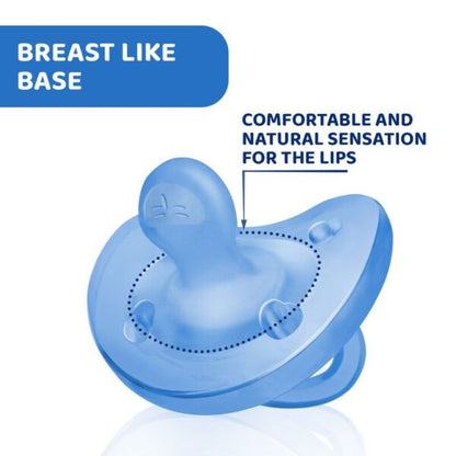 Chicco Soother Physiosoft L.blue 6-16m 1pc B
