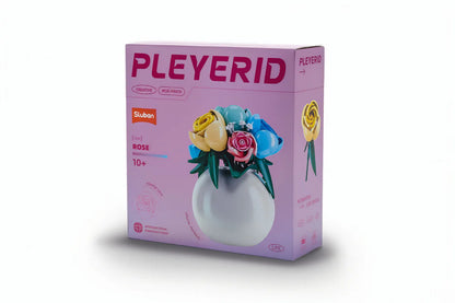 Sluban PLEYERID Roses Building Set - 313 Pieces Floral Decor