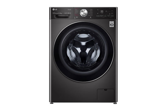 Front Load Washer & Dryer ,12/8KG , AI DD™, TurboWash™360˚, Black Steel Color