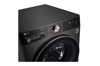 Front Load Washer & Dryer ,12/8KG , AI DD™, TurboWash™360˚, Black Steel Color