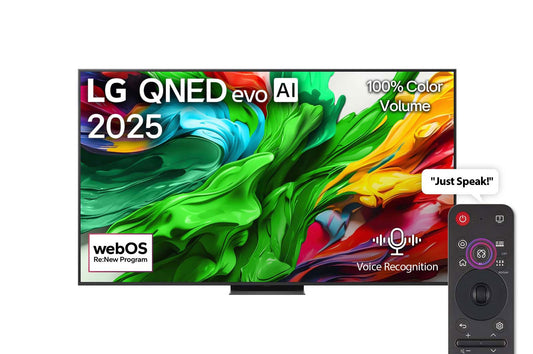 86 inch LG QNED evo AI QNED86 4K 144Hz Smart TV AI Magic remote webOS25 2025