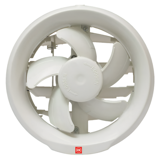 KDK Window Exhaust Fan with Automatic Shutter 15cm - 6 Inch (15WAA)