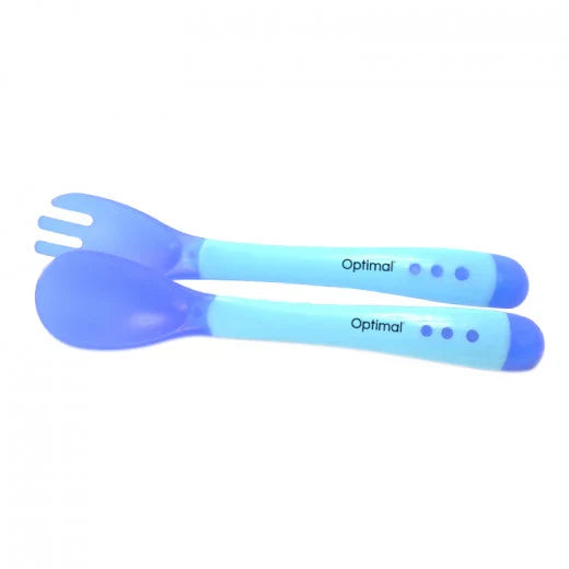 Optimal Soft Grip Handle Spoon & Fork