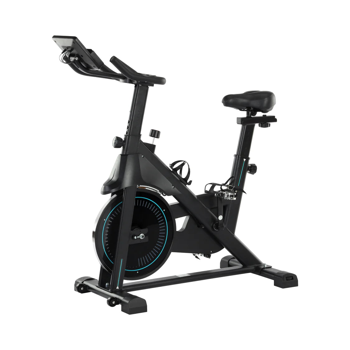 Geepas GFT90005 Spin Bike – Bluetooth Indoor Cycling Bike with Digital Display, 6kg Flywheel, Adjustable Resistance