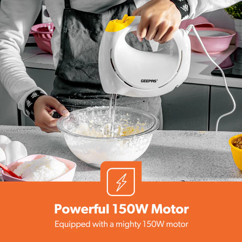 Geepas Hand Mixer 150W (GHM43012)