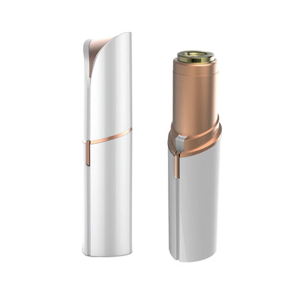 Geepas GLS86039 Lady Shaver with Built-in Light – USB Rechargeable, Painless Hair Removal for Face & Body, Sharp Blade, Compact Design, White & Gold