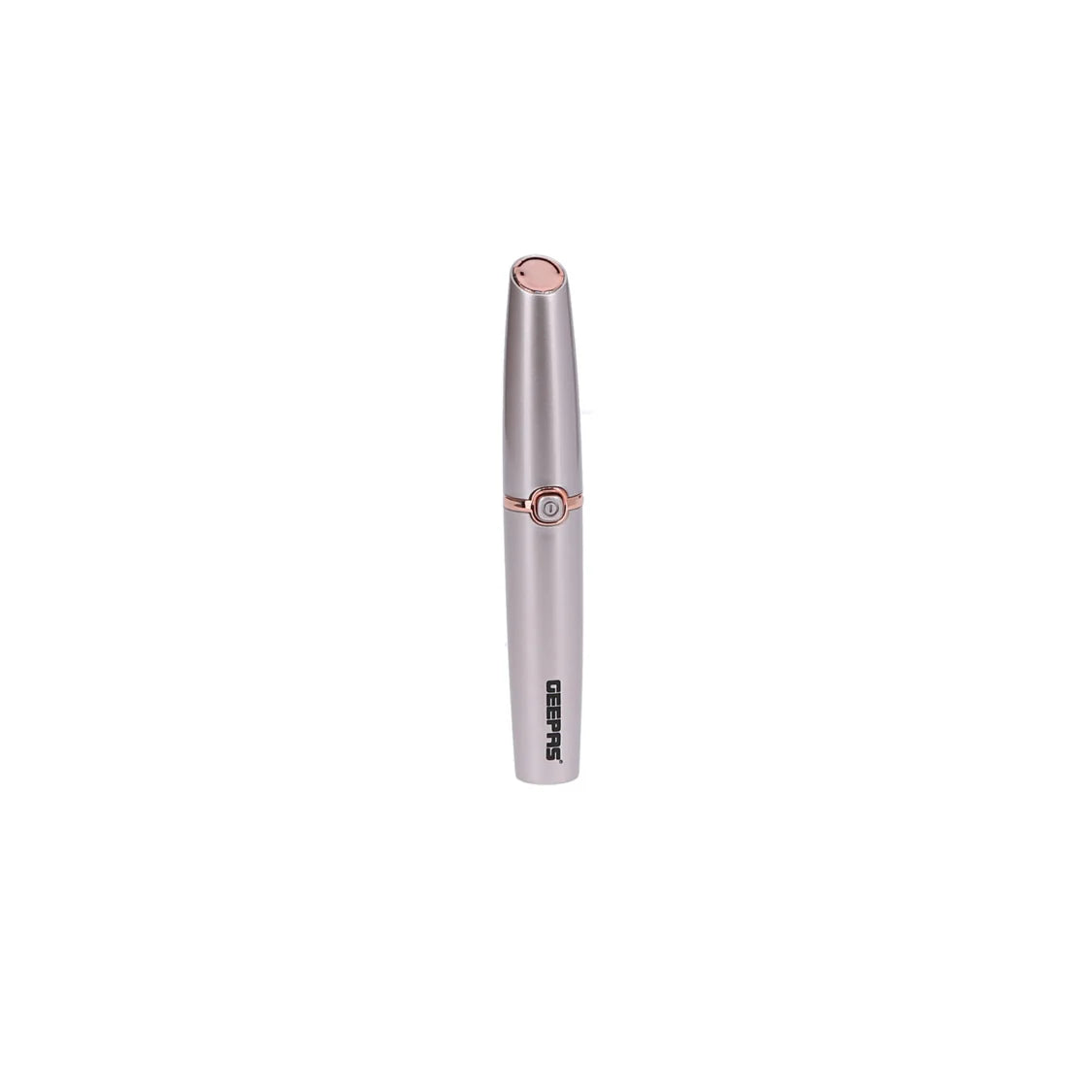 Geepas GLS86040 Eyebrow Trimmer – USB Rechargeable, Built-in Light Indicator, Precision Head with Sharp Blades, Portable Design, Rose Gold