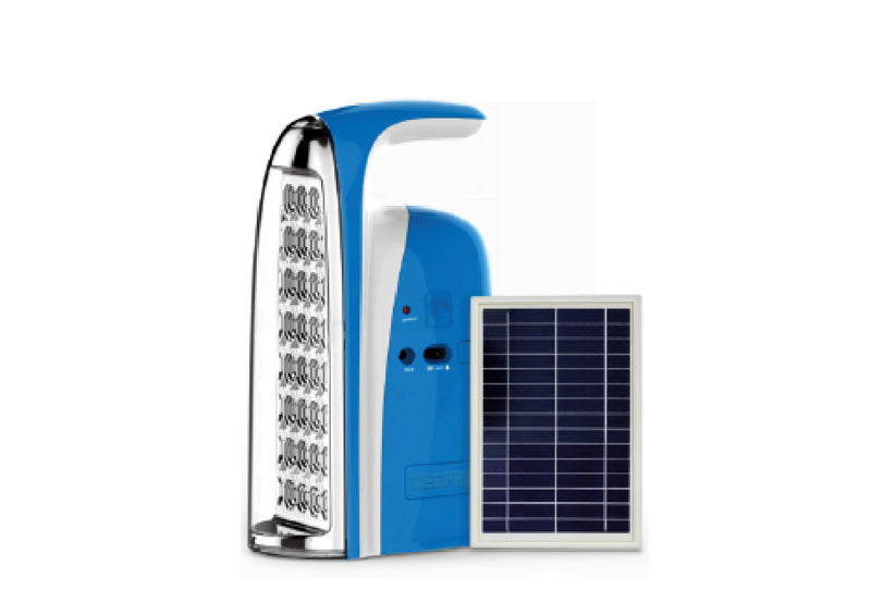 Geepas GSE5584 Rechargeable Solar LED Emergency Lantern – 10W, 24 LED Lights, 4V 3Ah Battery, Touch Dimmer, Dual Charging