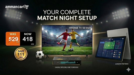 HISNSE TV - QLED/4K - 50 Inch & Gazal Special One Forever & Lenovo Tab M10