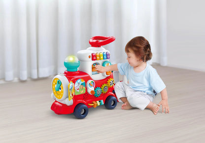 HOLA – 4-in-1 Push Walker & Ride-on Learning Train