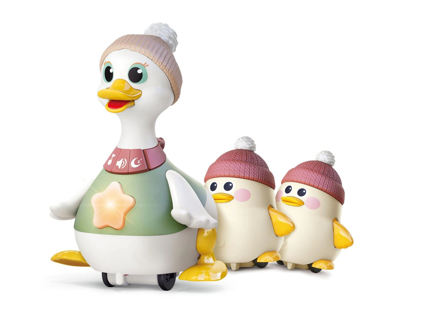Waddling Duck Family (Swinging) / 3 pcs