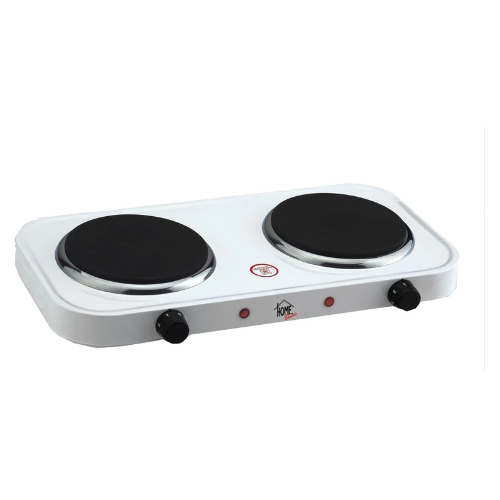 HOME ELECTRIC Hot Plate 2 Burner 2000W White HP3010 Ammancart