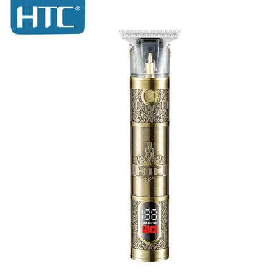 HTC AT-180 Professional Rechargeable Hair Clipper Fully Metal Body with LED Display